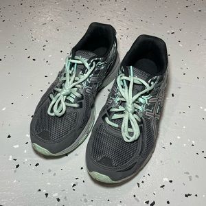 Asics Gel-Venture 6 Women’s Running Shoes Size 9 Grey Green